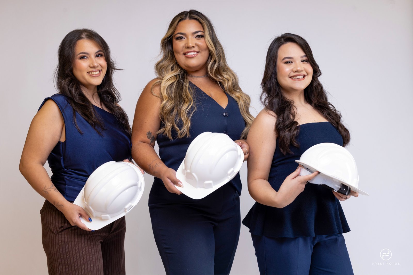 Ensaio de Formandas com Capacete